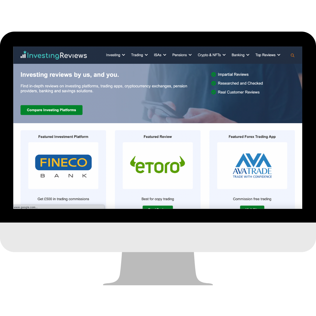 Investing Reviews – Increasing traffic by 124% for financial review platform