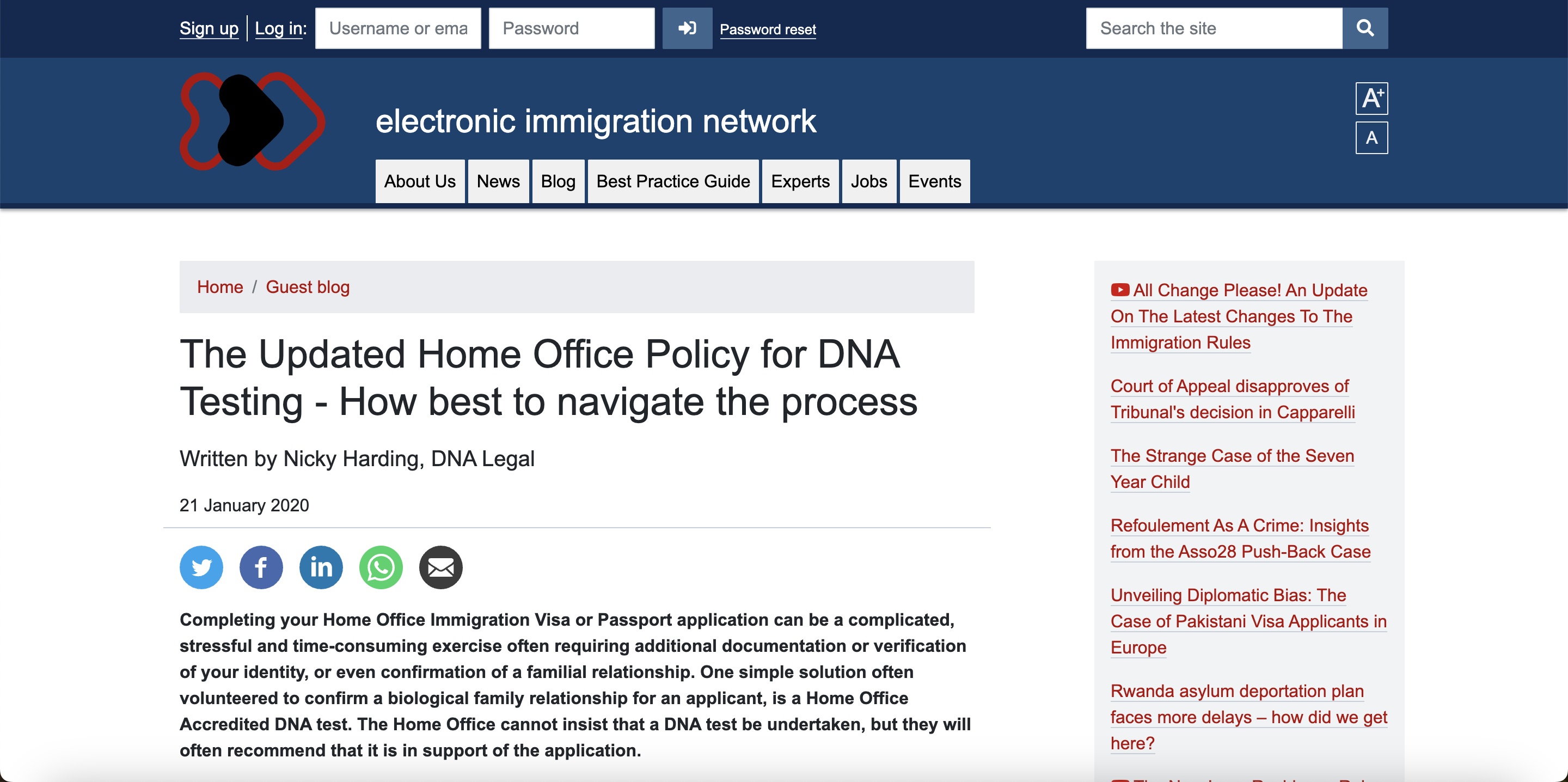 DNA Legal – Driving top tier rankings through content marketing