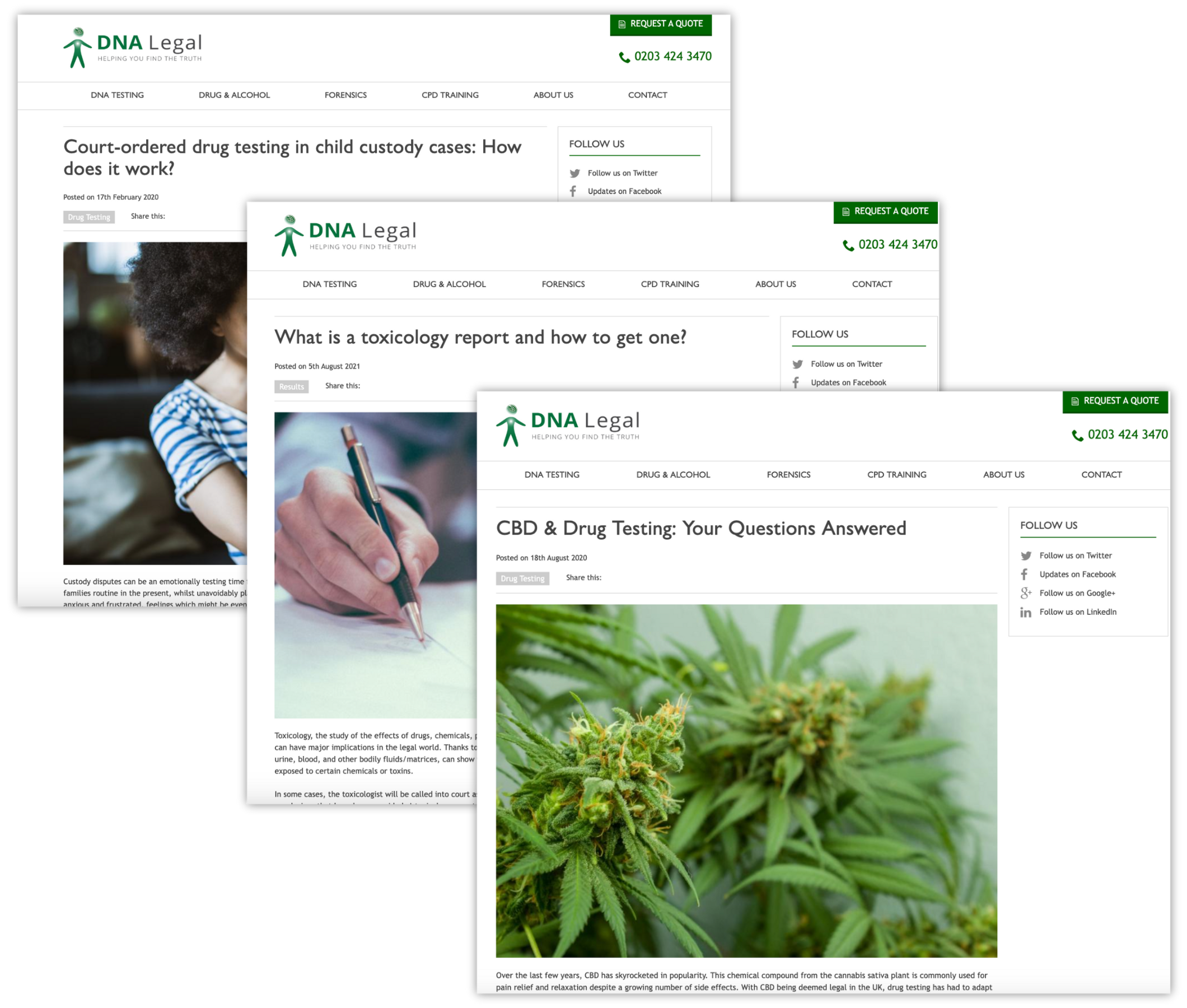 DNA Legal – Driving top tier rankings through content marketing