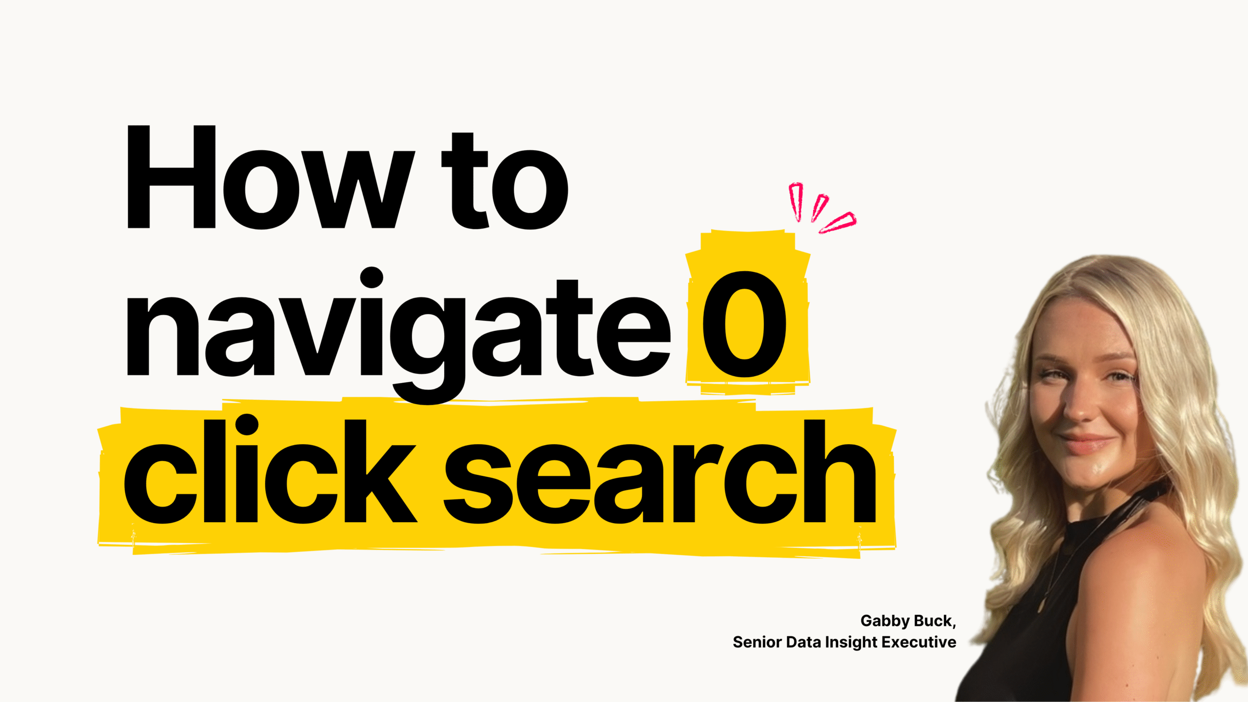 How to navigate a 0 click search world
