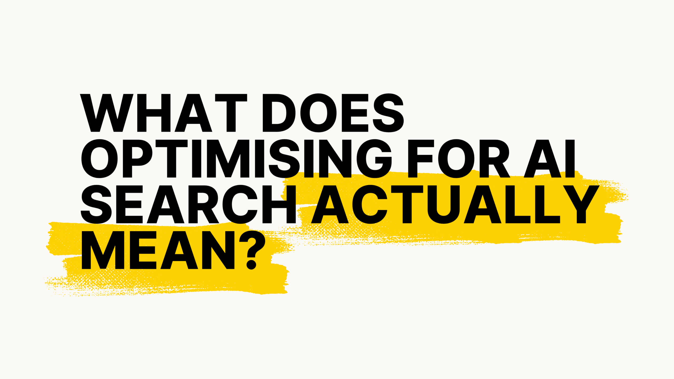AI Search Optimisation: Separating Evidence From Assumption